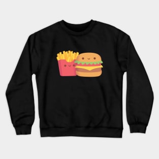 Cute Fries and Buger Crewneck Sweatshirt